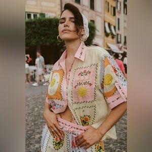 Commense Colorful Printed Shirt and Shorts Set